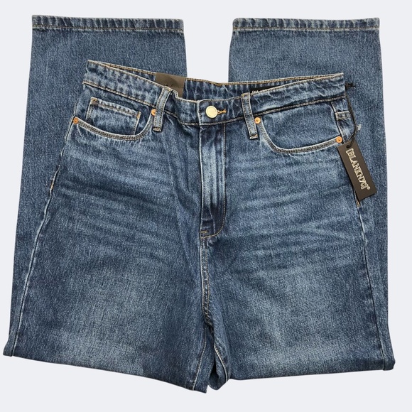 BlankNYC The Baxter Jeans Mens 30 Blue Ribcage Straight Leg Denim High Rise - Picture 3 of 13